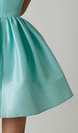 DIAMOND SUSPENDER DRESS IN MINT GREEN styleofcb