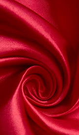 OFF SHOULDER SATIN HIGH SLIT FLOOR LENGTH DRESS IN RED styleofcb