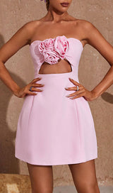 STRAPLESS CUTOUT MINI DRESS Dresses styleofcbdress