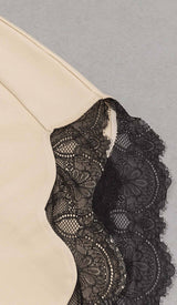 LACE STRAPPY HIGH-LOW DRESS IN IVORY DRESS STYLE OF CB