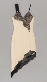 LACE STRAPPY HIGH-LOW DRESS IN IVORY DRESS STYLE OF CB