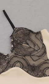 LACE STRAPPY HIGH-LOW DRESS IN IVORY DRESS STYLE OF CB