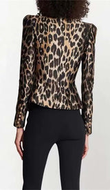 LEOPARD BREAST JACQUARD JACKET DRESS STYLE OF CB
