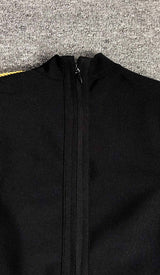 LONG SLEEVE BANDAGE MINI DRESS IN BLACK DRESS styleofcbdress