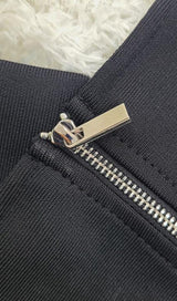 LONG SLEEVE EMBELLISHED MAXI DRESS IN BLACK DRESS sis label