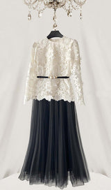 LONG SLEEVE LACE TWO PIECE SET DRESS STYLE OF CB