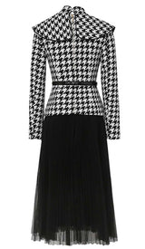 LONG-SLEEVE STAND COLLAR JACKET DRESS DRESS sis label