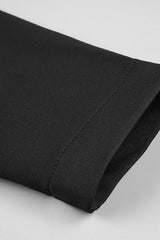 LONG SLEEVE CUT OUT BACKLESS MERMAID MAXI DRESS IN BLACK styleofcb