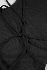 LONG SLEEVE CUT OUT BACKLESS MERMAID MAXI DRESS IN BLACK styleofcb