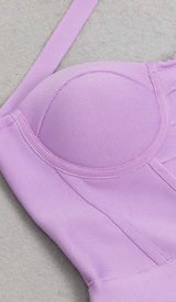 MERMAID CORSET MIDI DRESS IN PURPLE DRESS STYLE OF CB