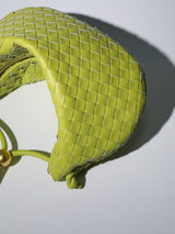 MIDGE WOVEN DRAWSTRING BAG IN GREEN Bags Oh CICI