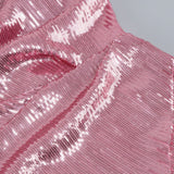 STRAPLESS SEQUIN SPLIT MAXI DRESS Dresses Oh CICI