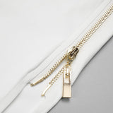 SLASH NECK PLEATED MAXI DRESS IN WHITE styleofcb