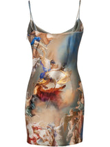 SPAGHETTI PRINTED MINI DRESS Dresses styleofcb