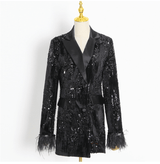 BLACK SUIT SEQUINS styleofcb