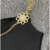 BANDAGE SWEETHEART SPLIT MAXI DRESS IN BLACK Dresses styleofcb