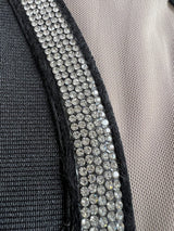 BANDAGE CUT-OUT DESIGN BRIGHT DIAMOND CAMISOLE TOP IN BLACK styleofcb