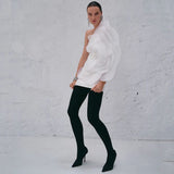 ONE SHOULDER FLOWER MINI DRESS Dresses styleofcb