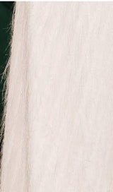 PLAIN CLOTH FEATHER ONE SHOULDER MAXI DRESS IN WHITE styleofcb