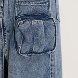 POCKET SPLIT DENIM SKIRT IN BLUE Skirts Oh CICI