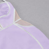 BANDAGE MESH MINI DRESS IN PURPLE Dresses styleofcb