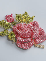 LONG-SLEEVE CREW NECK GLITTER MINI DRESS IN MAHOGANY WOOD styleofcb