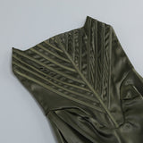 STRAPLESS SATIN SPLIT MAXI DRESS Dresses styleofcb