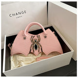 COBWEB CRYSTAL CLUTCH Bags sis label PINK
