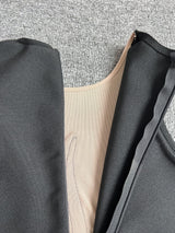 BANDAGE CUT-OUT DESIGN BRIGHT DIAMOND CAMISOLE TOP IN BLACK styleofcb