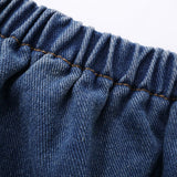 STRAPLESS DENIM TOP WITH CHOKER Tops Oh CICI