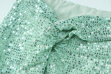 SEQUIN TWO PIECES SUIT IN GREEN Sets styleofcb