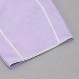 BANDAGE MESH MINI DRESS IN PURPLE Dresses styleofcb