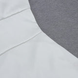 DIAMOND SUSPENDER BOW SLIM DRESS IN WHITE styleofcb