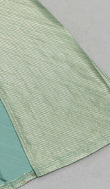 OFF-SHOULDER RIBBON MAXI DRESS IN GREEN DRESS STYLE OF CB