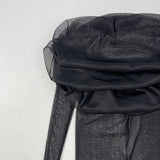 OFF THE SHOULDER MESH TOP IN BLACK DRESS STYLE OF CB