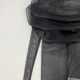 OFF THE SHOULDER MESH TOP IN BLACK DRESS STYLE OF CB