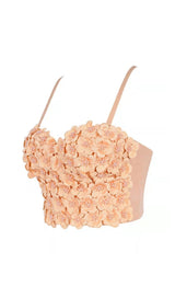 OLSC KHAKAI FLOWER CORSET TOP Shirts & Tops styleofcb