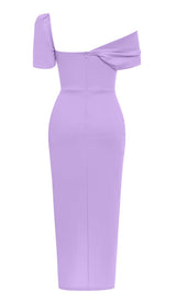 ONE SHOULDER BANDAGE MAXI DRESS IN PURPLE styleofcb