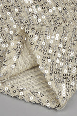 ONE-SHOULDER SEQUINS CUT OUT SPLIT MAXI DRESS Sequins Dress Oh CICI