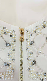 PEARL EMBROIDERED TWO PIECE SET IN IVORY DRESS STYLE OF CB