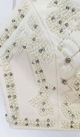 PEARL EMBROIDERED TWO PIECE SET IN IVORY DRESS STYLE OF CB