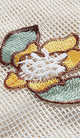 PETALS EMBROIDERED HEM MIDI DRESS DRESS STYLE OF CB