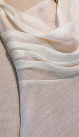 PLEATED CAMI SLIM MIDI DRESS IN WHITE DRESS STYLE OF CB