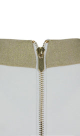 PLUNGE BANDAGE MINI DRESS IN WHITE Dresses styleofcb