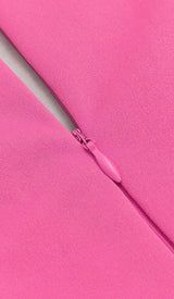 PLUNGE PLATED MAXI DRESS IN RED DRESS STYLE OF CB