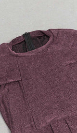 PLUS GLITTER MIDI DRESS IN BROWN DRESS STYLE OF CB