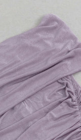 PLUS OFF SHOULDER MIDI DRESS IN PURPLE DRESS STYLE OF CB