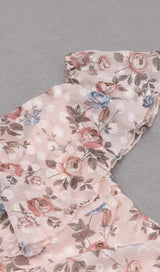 PRINTED FLOWER MIDI DRESS IN PINK Dresses styleofcb