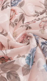 PRINTED FLOWER MIDI DRESS IN PINK Dresses styleofcb