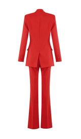 RED BLAZER SUIT styleofcb
